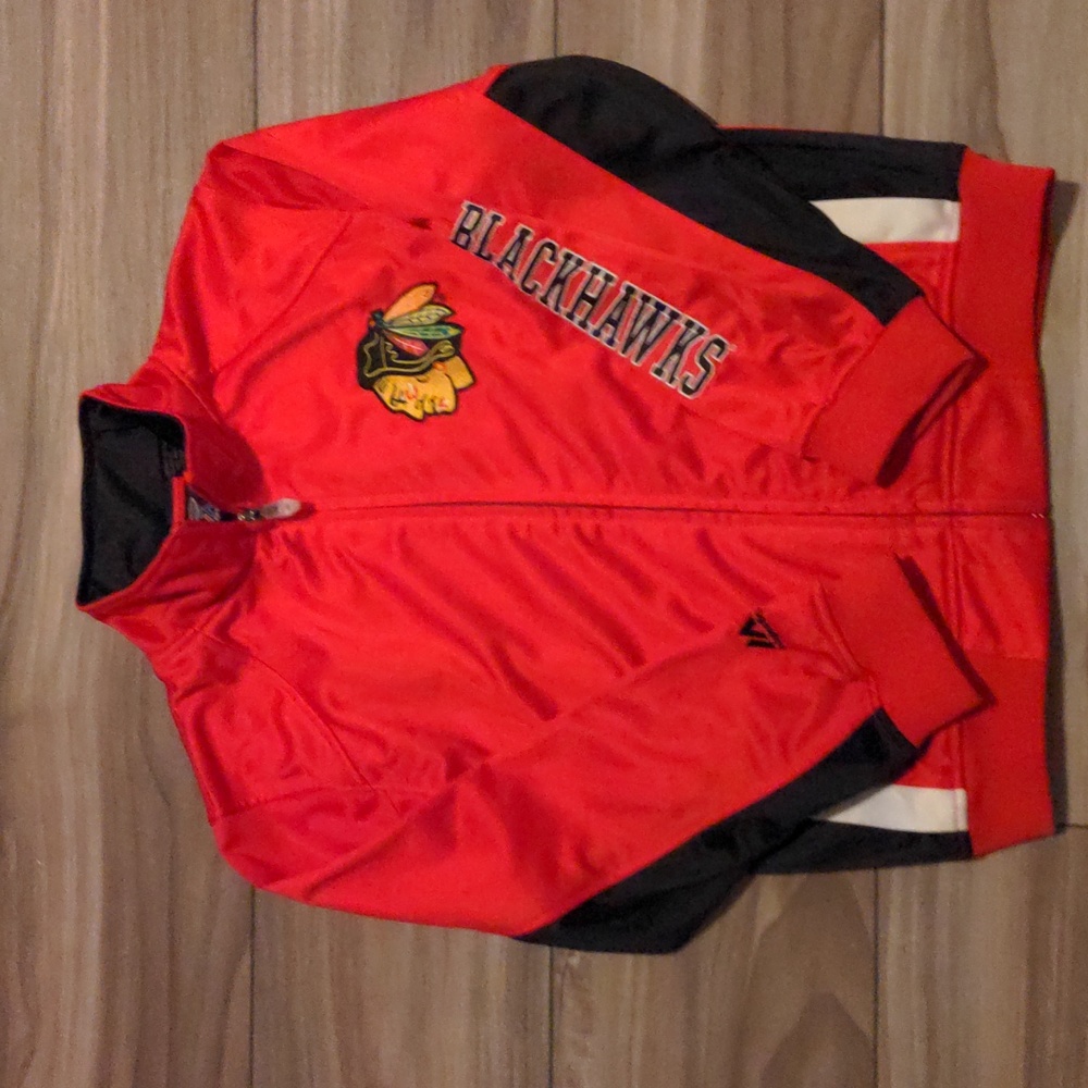 Youth Chicago Blackhawks warm up jacket